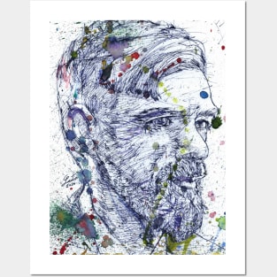 D. H LAWRENCE watercolor and ink portrait.1 Posters and Art